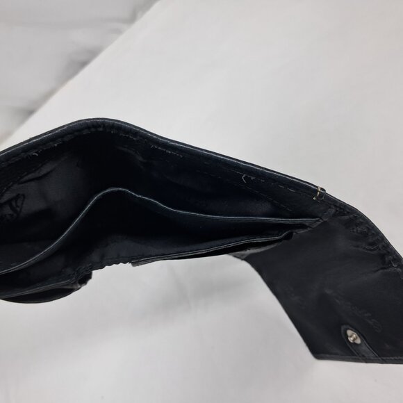 Fossil Black Soft Genuine Leather 3 Trifold Wallet - Picture 4 of 9